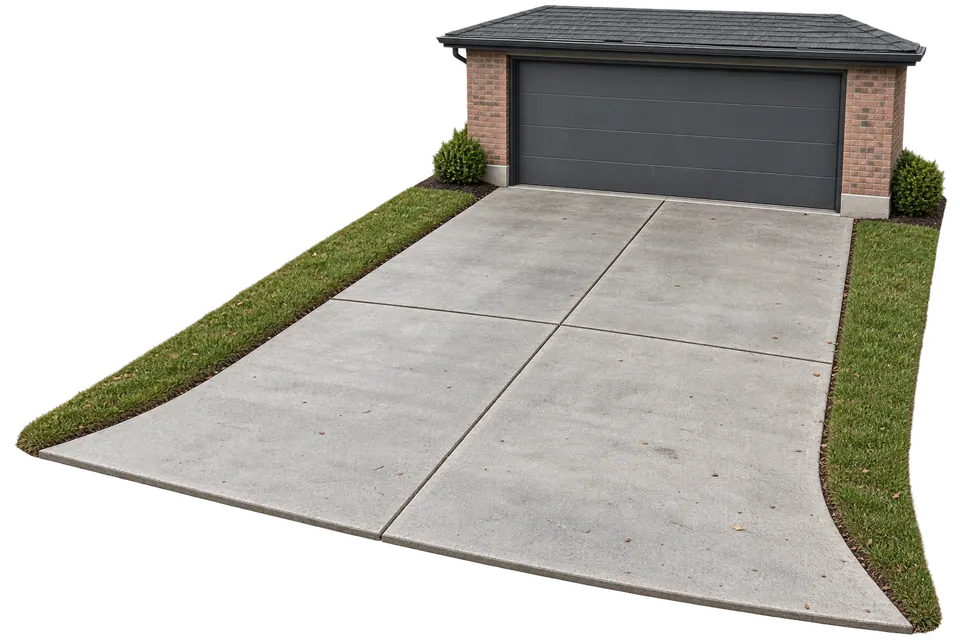 Concrete driveway — illustrative concept